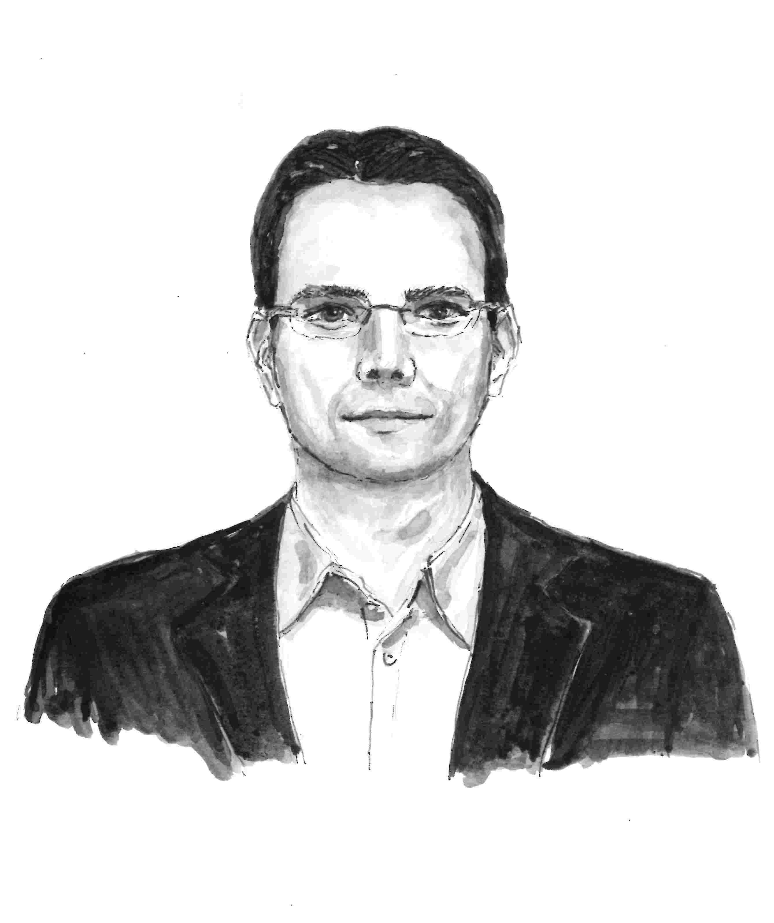 Porträtzeichnung Martin Wermke