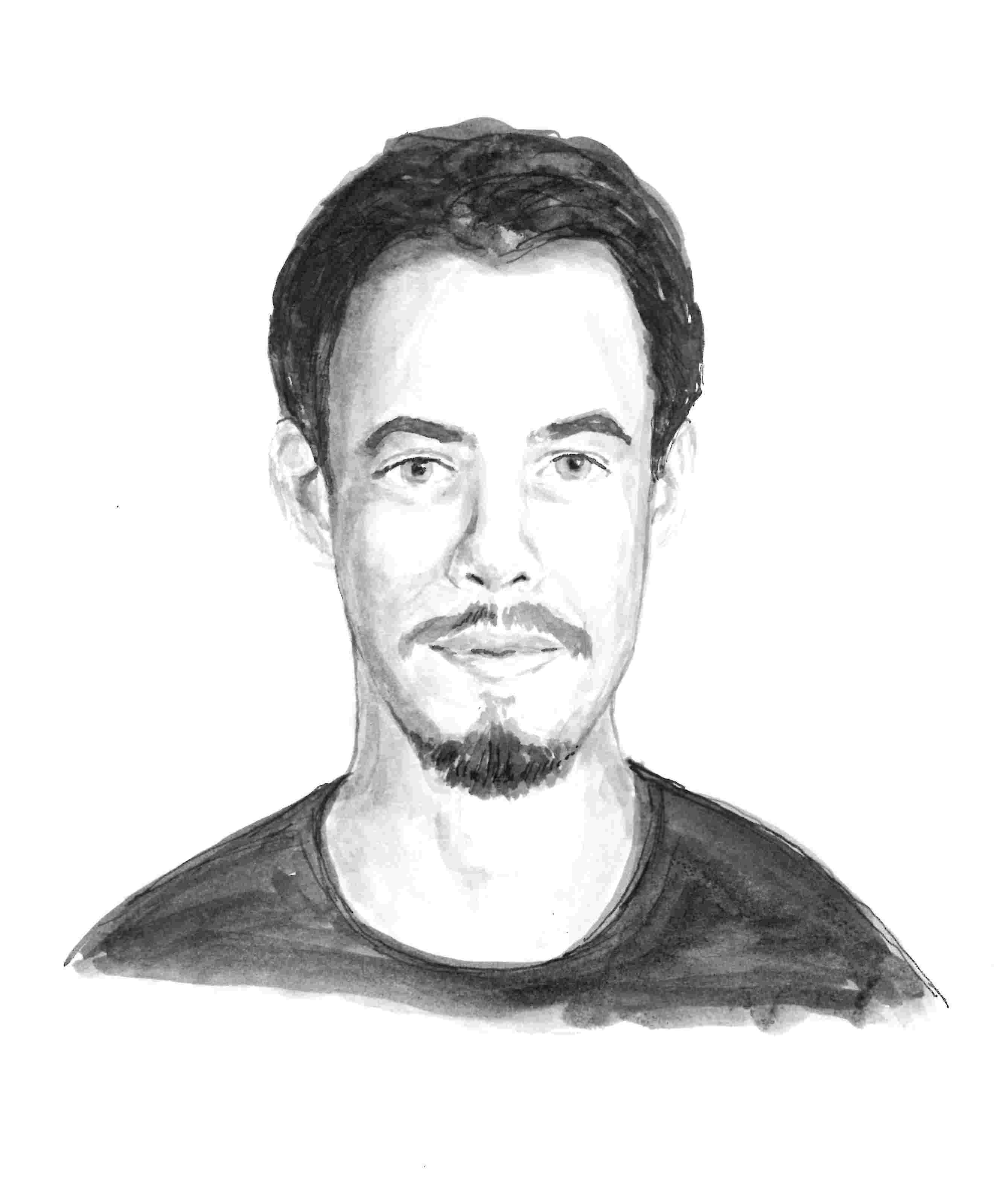 Porträtzeichnung Philipp Thöricht